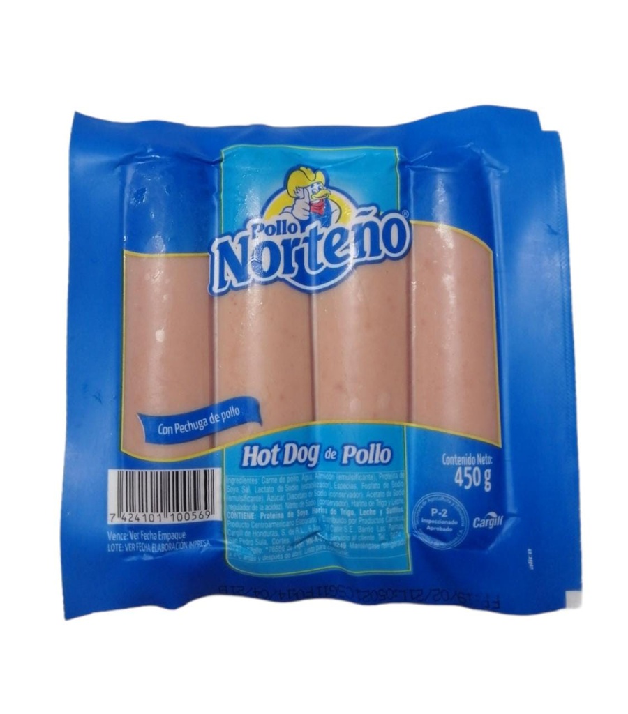 HOT DOG DE POLLO NORTEÑO 16 OZ