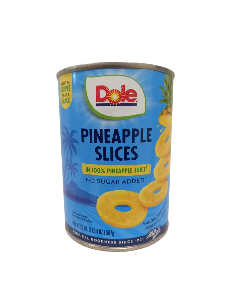 PIÑA REBANADA EN LATA DOLE 20