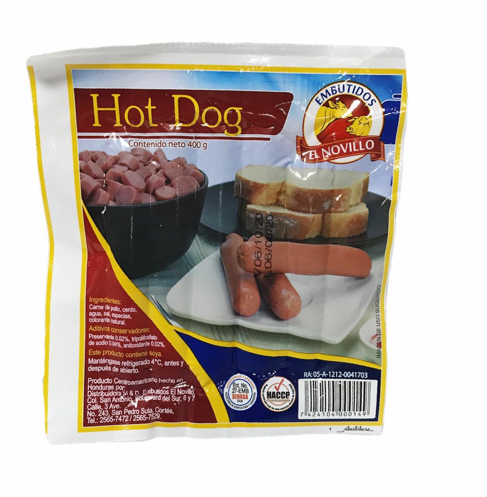 HOT DOG EL NOVILLO 15 OZ