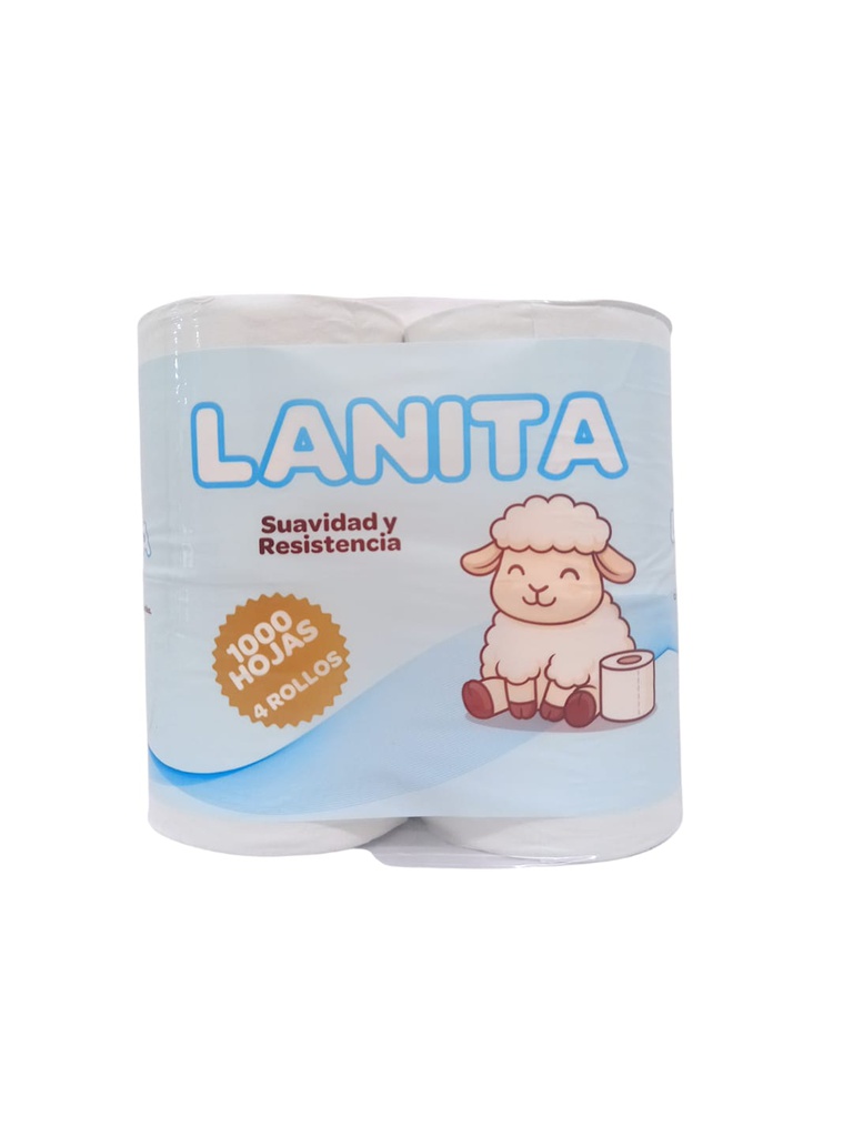 PAPEL HIGIENICO LANITA 4R 1000