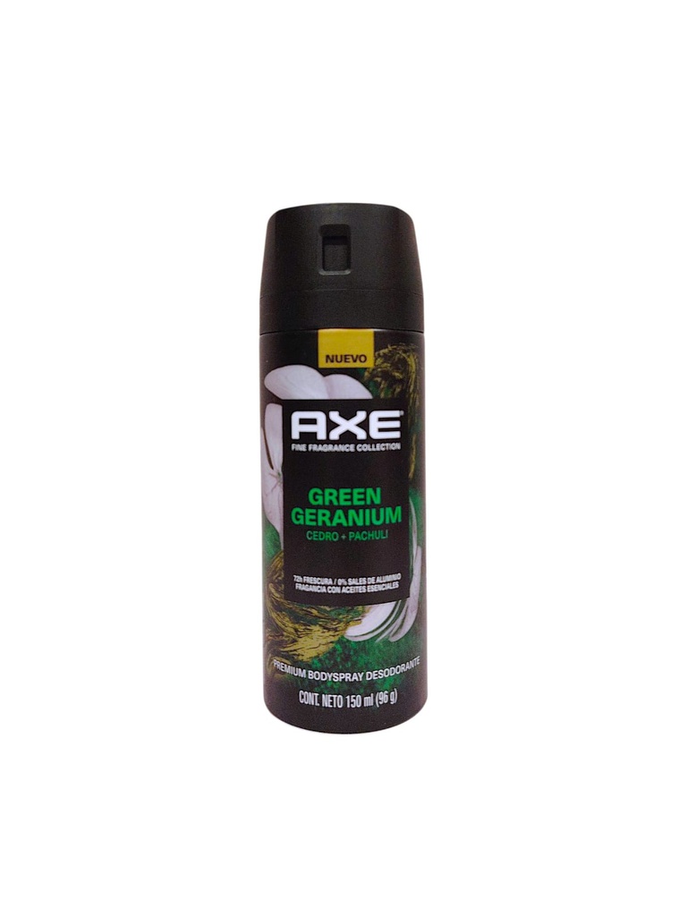 DEO AXE GREEN GERANIUM 150 ML 