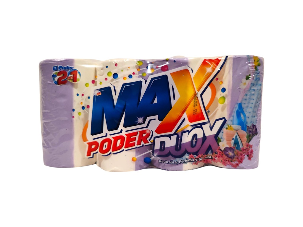 JABON MAX PODER DUOX LILA 4P
