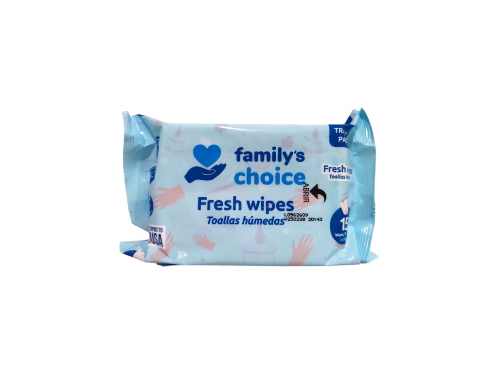 TOALLITA FAMILYS CHOICE 15UND