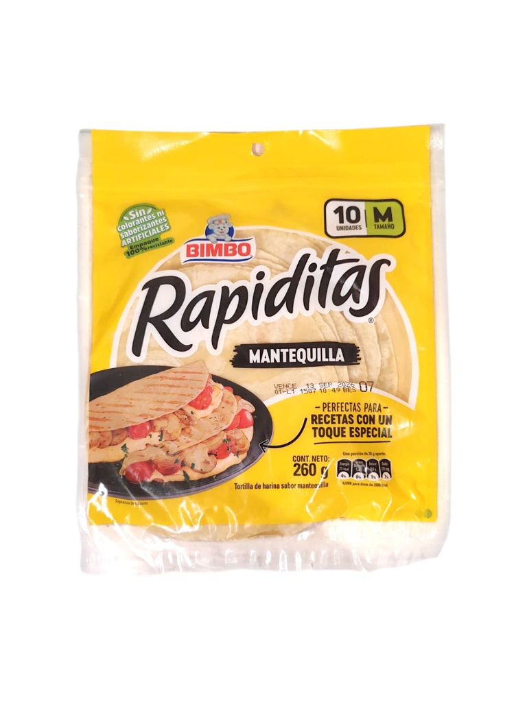 RAPIDITAS MANTEQUILLA 10UN MED