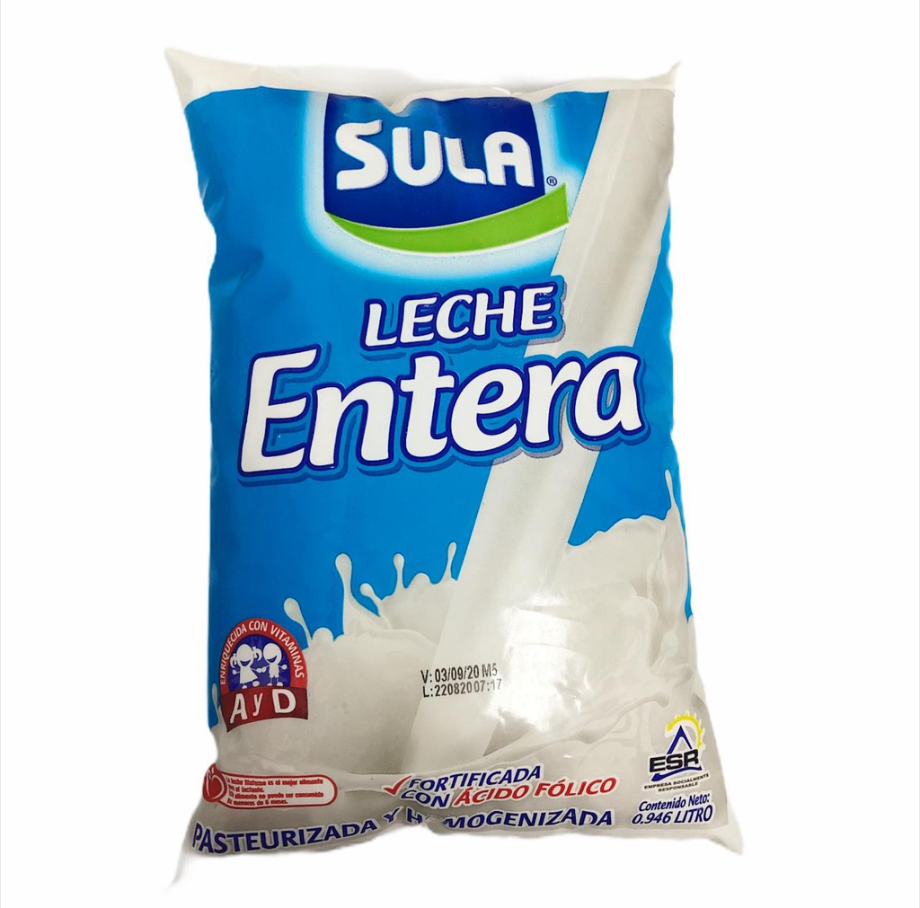 LECHE SULA EN BOLSA 1 LT. 946ML