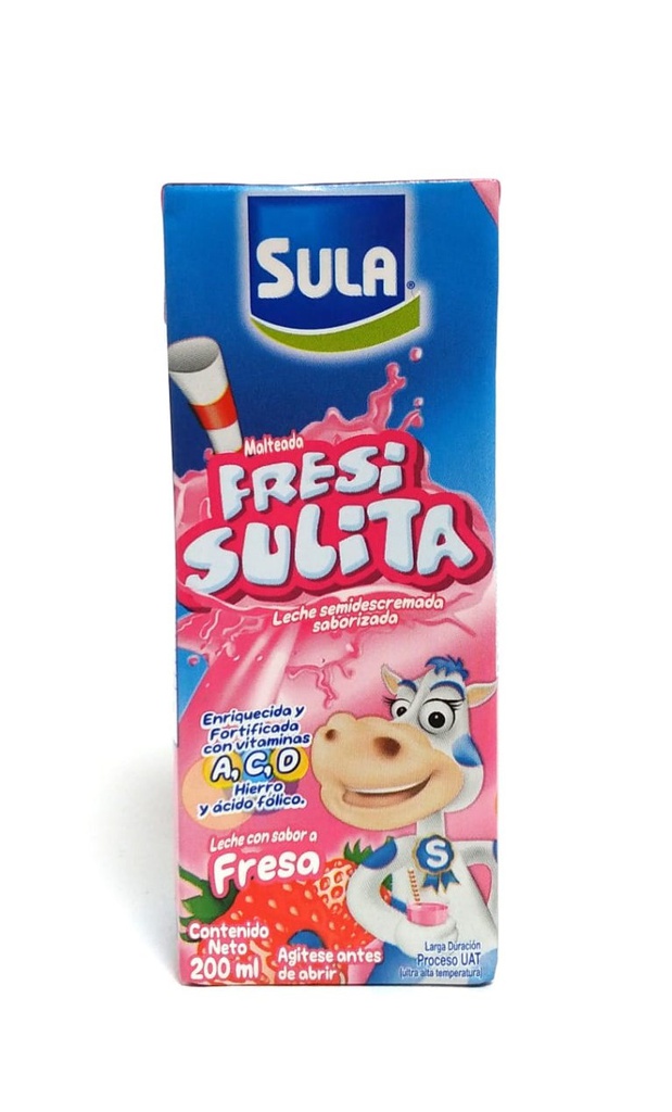 MALTEADA DE FRESA SULA CAJITA 