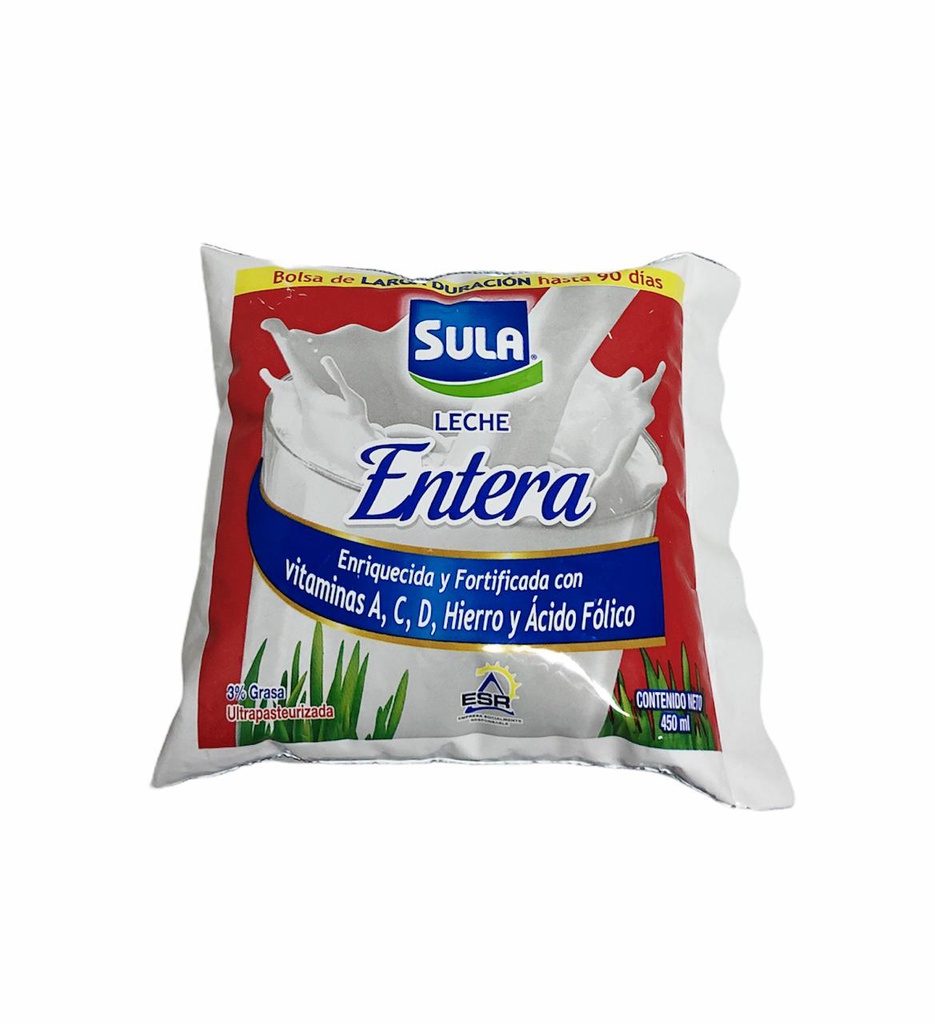 LECHE SULA EN BOLSA ENTERA 450 ML