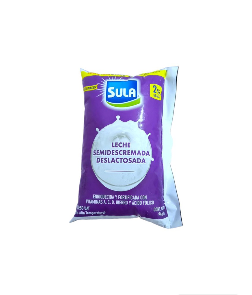 LECHE SULA EN BOLSA DESLACTOSADA SEMIDES 900