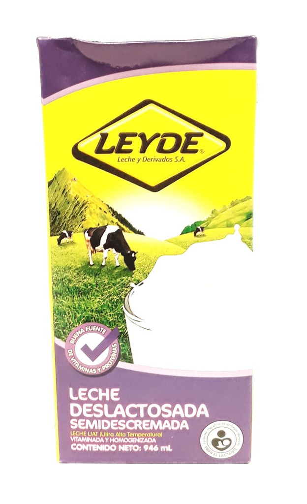 LECHE EN CAJA DESLACTOSADA LEYDE 946ML