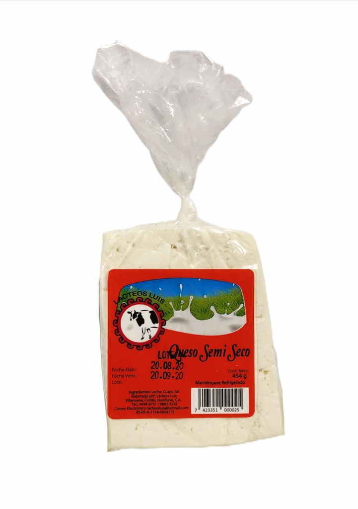 QUESO SEMI SECO LUIS 454GR 1LB