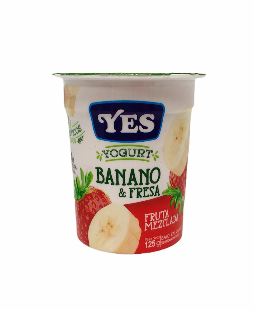 YOGURT YES BANANO FRESA 125 G