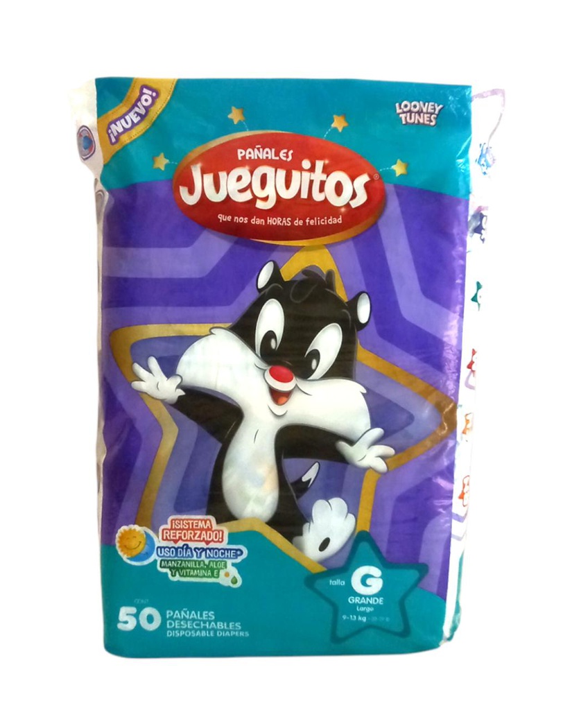 PAÑAL JUEGUITOS 48UND TALLA G