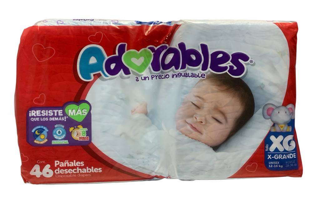 PAÑALES ADORABLES TALLA XG 50