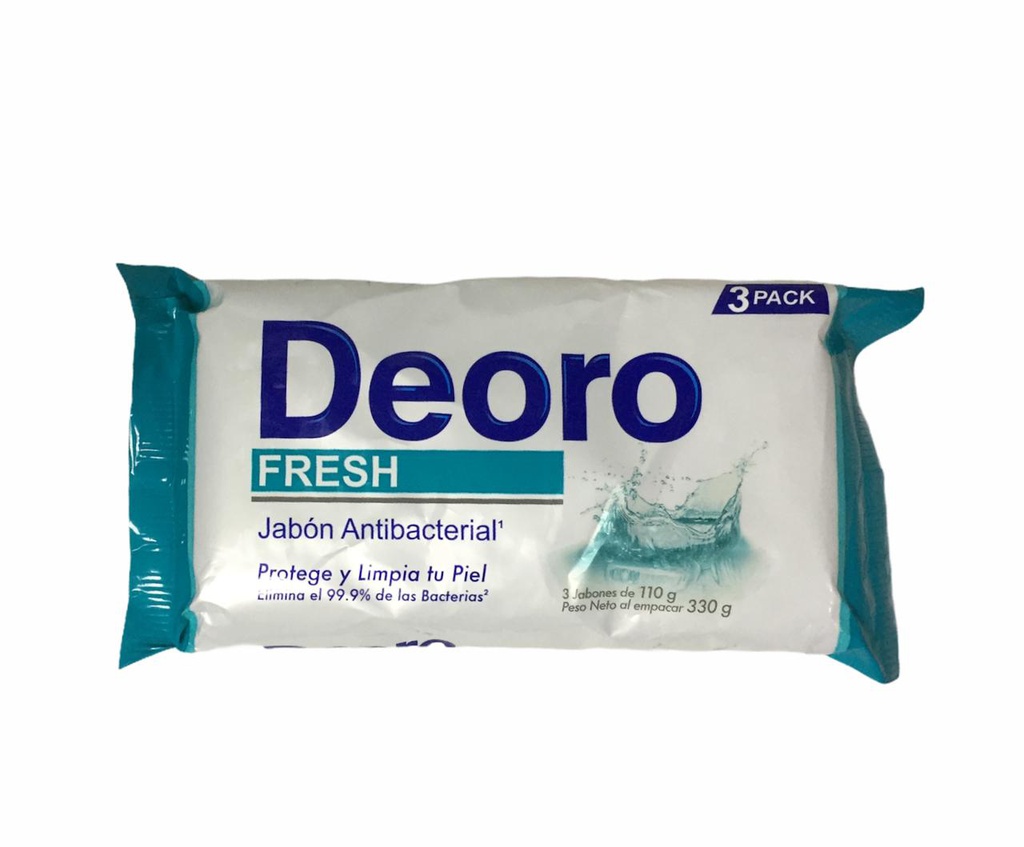 JABON DEORO FRESH 3PACK 110G