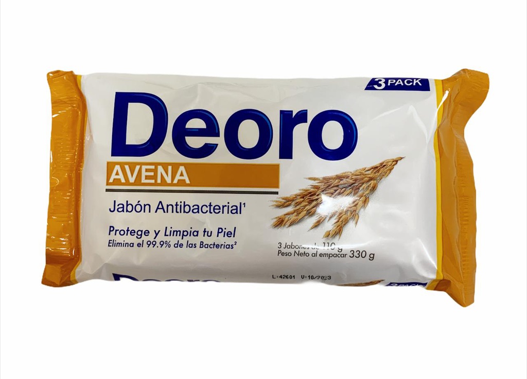 JABON DEORO AVENA 3PACK 110G