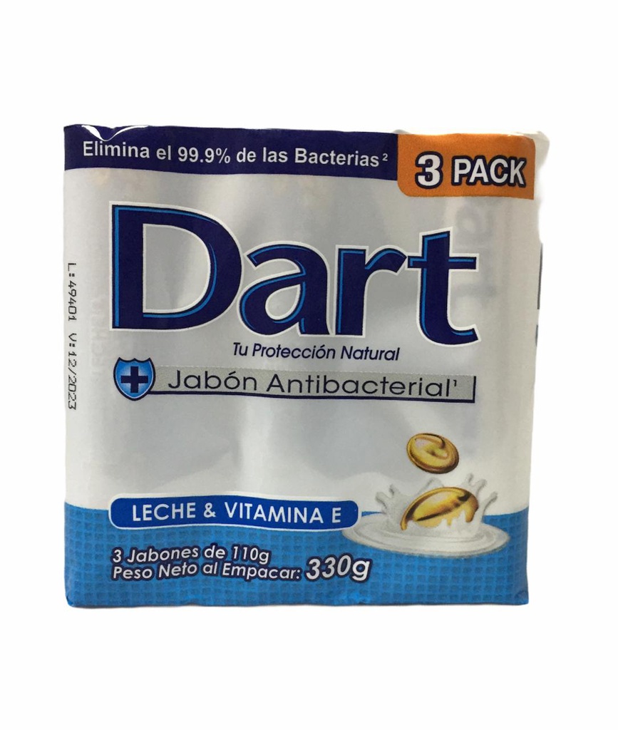 JABON DART LECHE 110G 3PACK