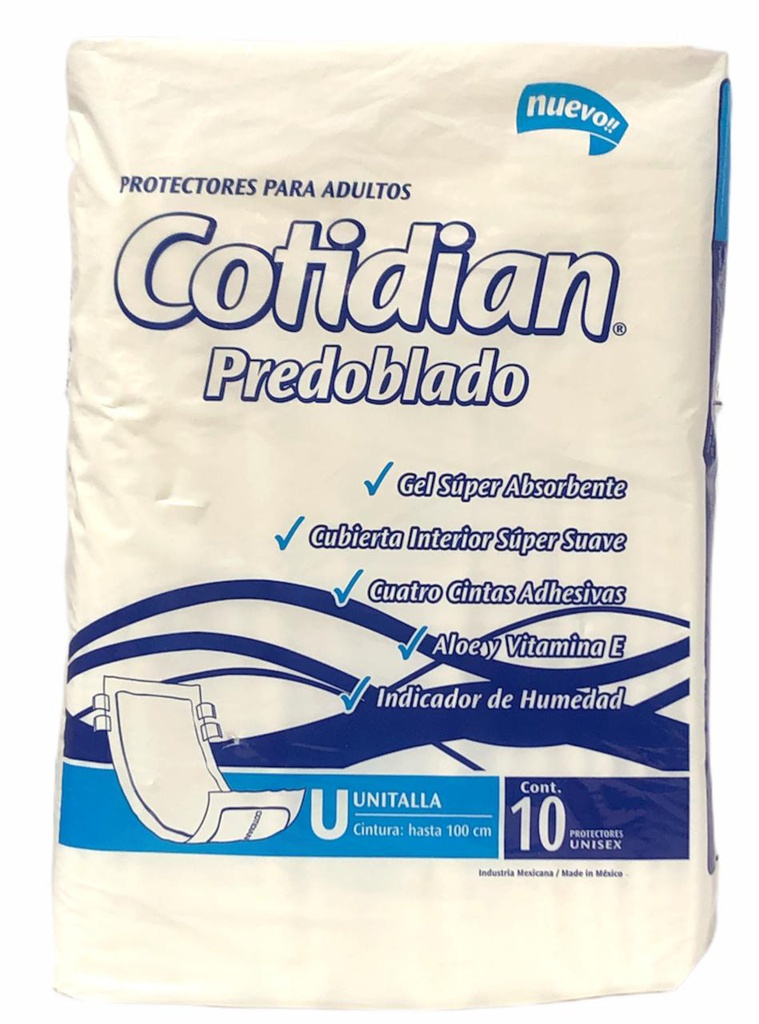 PAÑAL ADULTO COTIDIAN PREDOBLA
