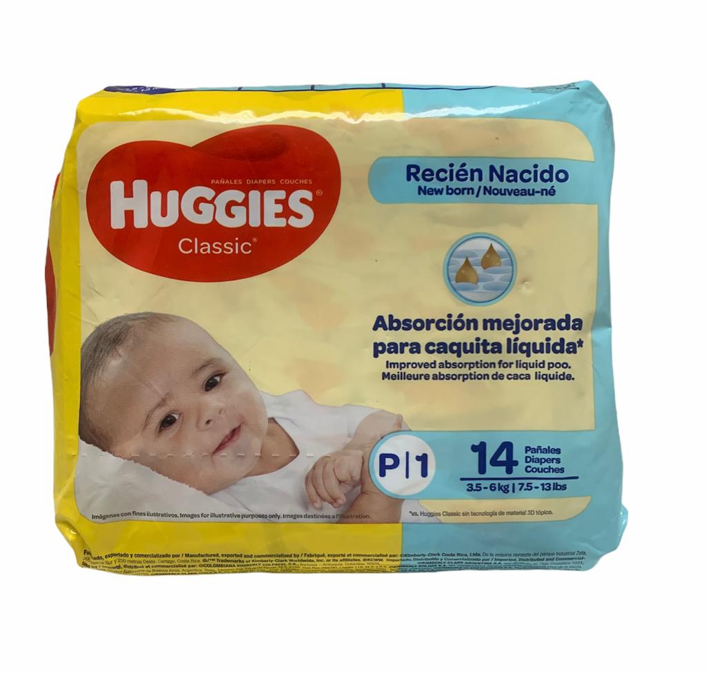 PAÑAL HUGGIES CLASSIC PEQ.