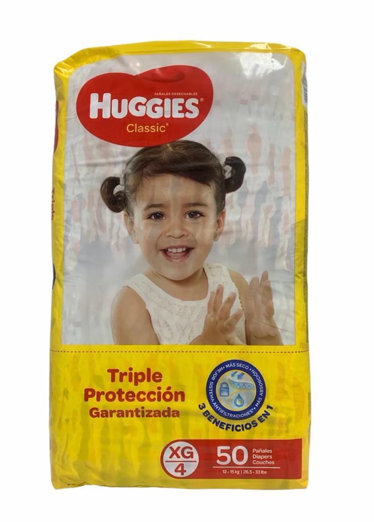 PAÑAL HUGGIES CLASICO JUMBO XG