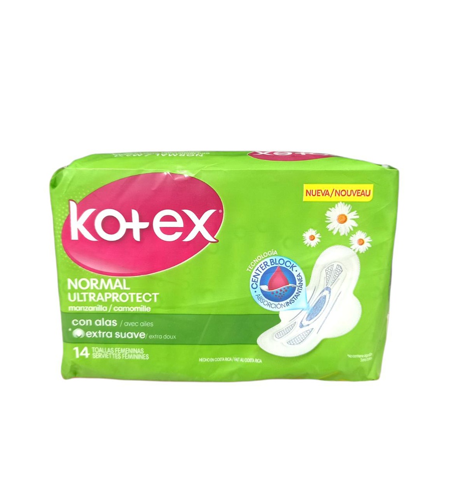 TOALLA FEM KOTEX C/A 14 UNI