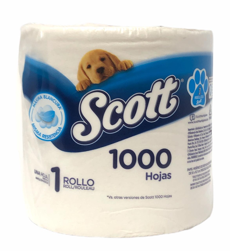 PAPEL SCOTT UN 1000 HOJAS