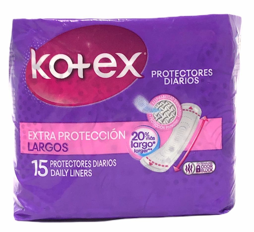 PROTECTORES KOTEX DAYS LARGOS