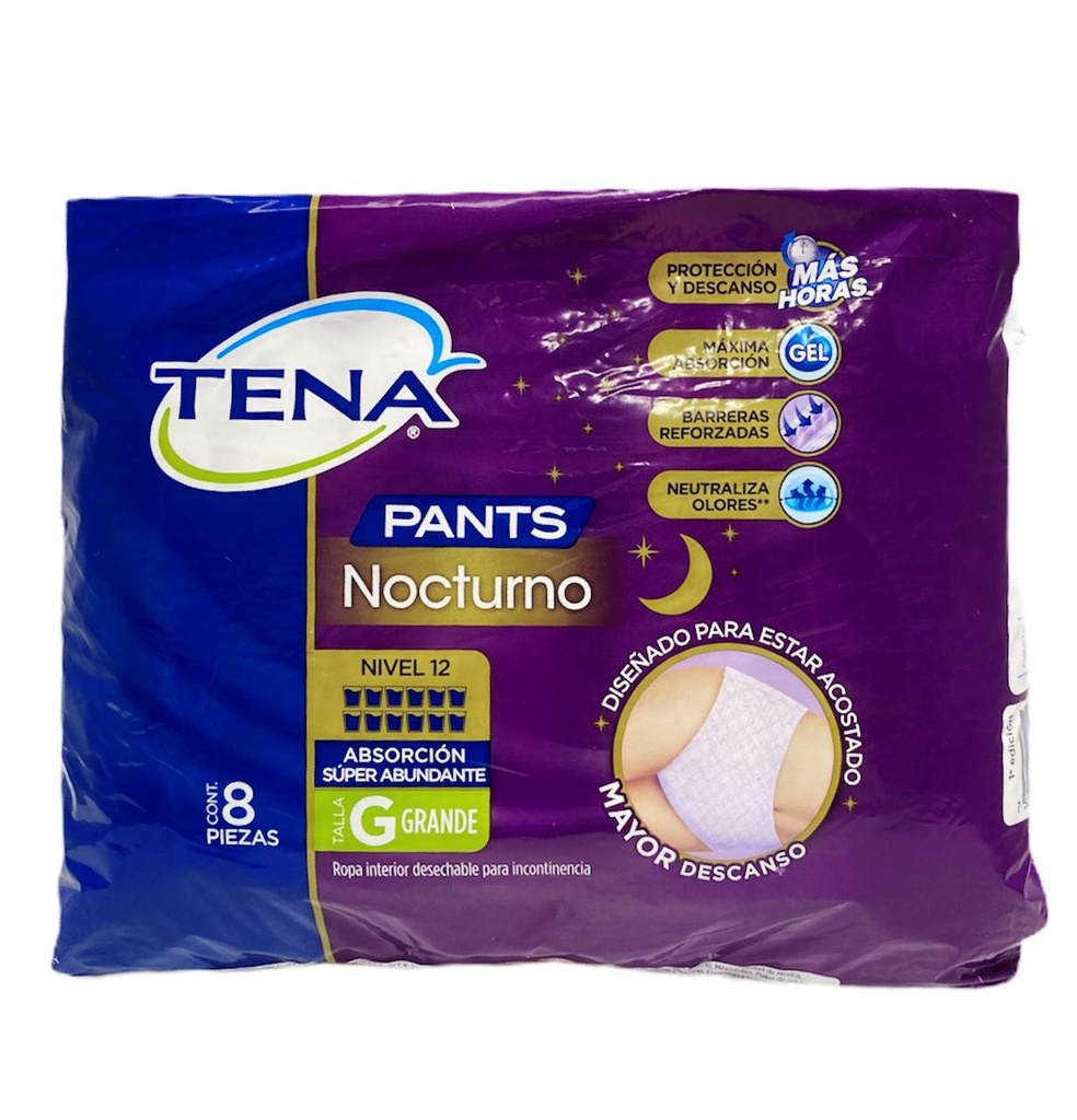 PANTS TENA NOCTURNO T-G 8PZAS