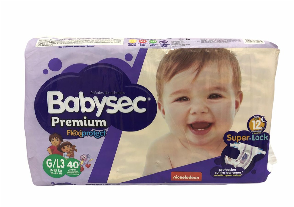 BABYSEC PREMIUM G/L 40UN