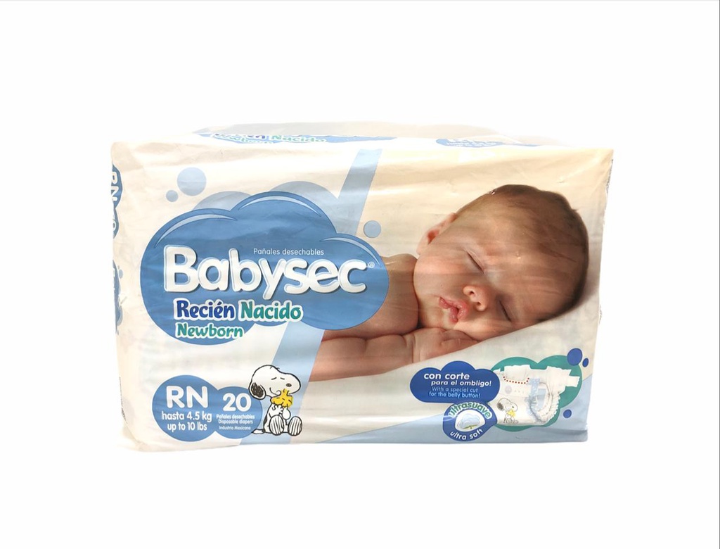 PAÑAL BABYSEC RECIEN NACIDO 20