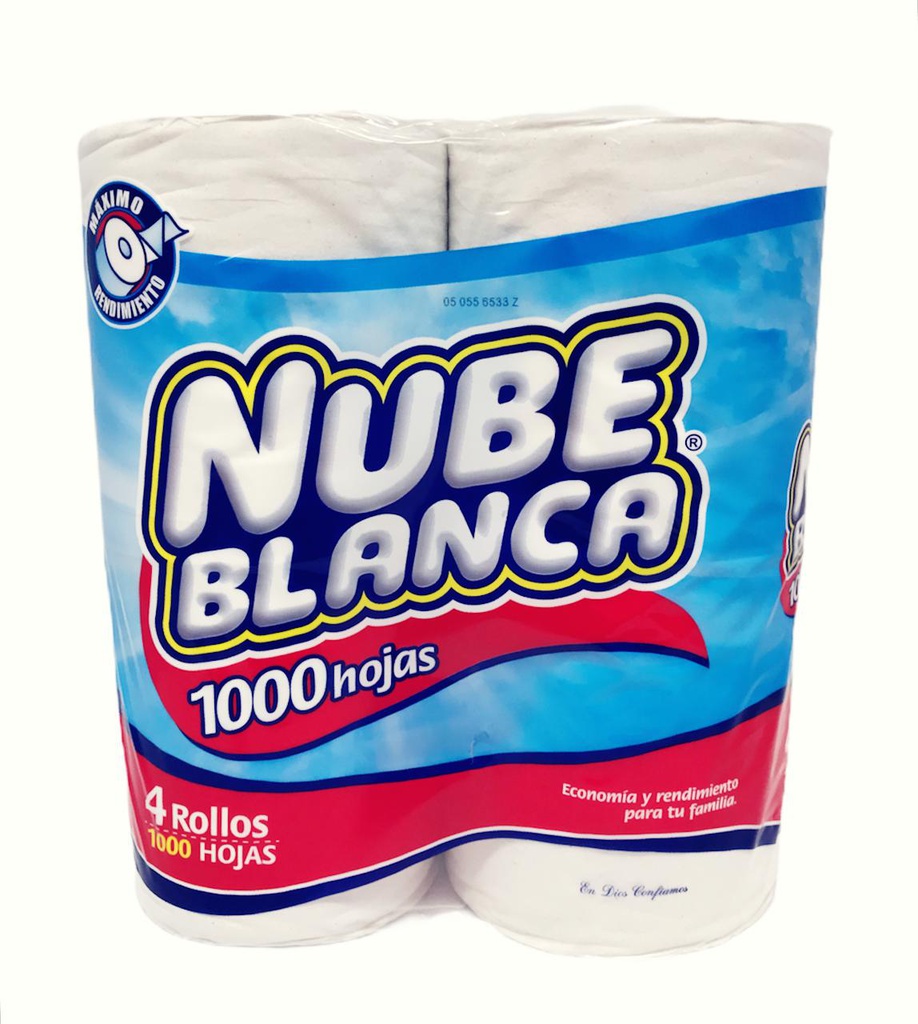 PAPEL NUBE BLANCA 4 ROLLOS 100