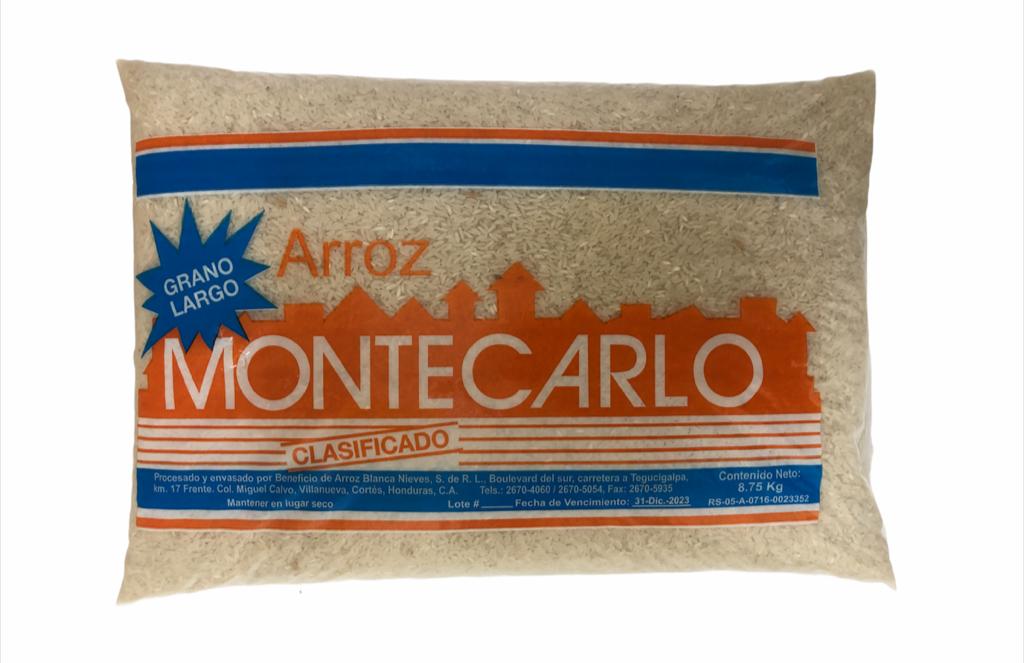ARROZ MONTECARLO BLANCO 8.75KG