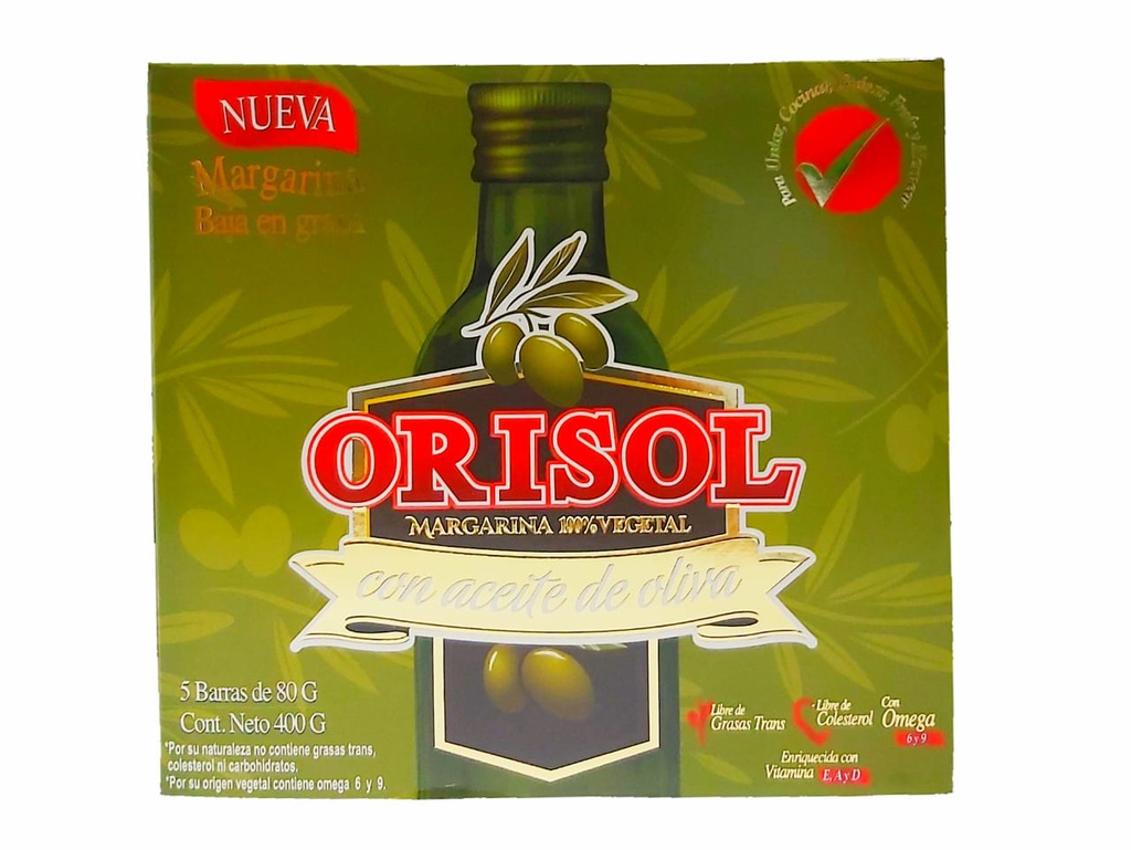 MARGARINA ORISOL C/OLIVA 400GR