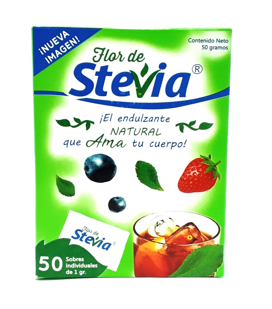 FLOR DE STEVIA 50 SOBRES