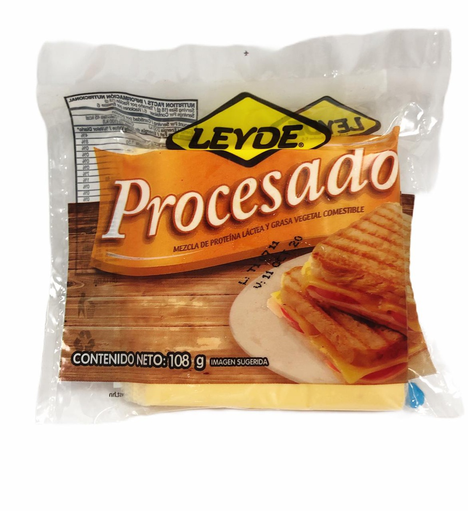 QUESO PROCESADO LEYDE 108GRS