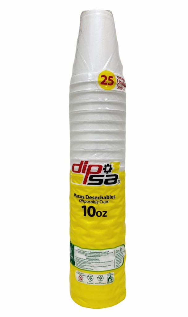 VASO FOAM DIPSA 10 OZ 