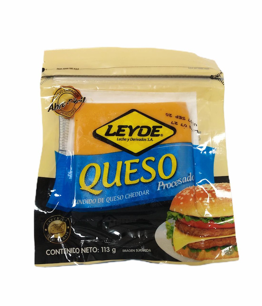 QUESO PROCESADO 1/4 LB  LEYDE