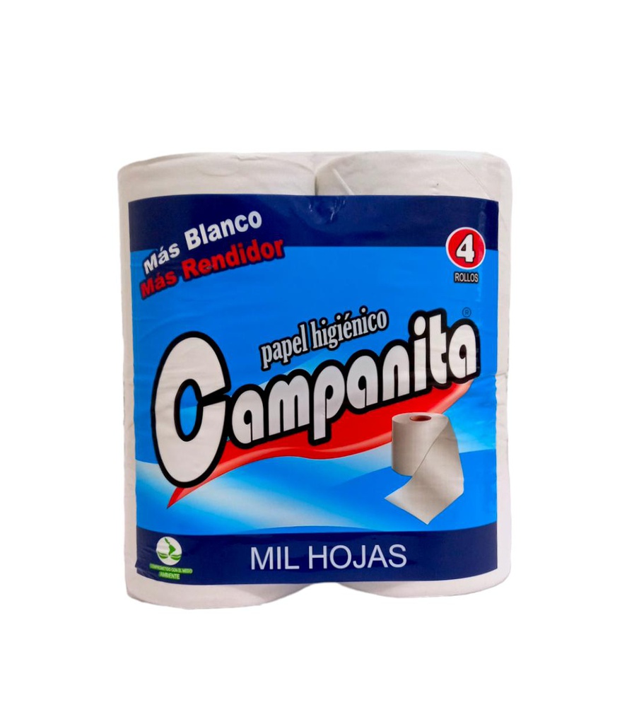 PAPEL HIGIENICO CAMPANITA 4 RO