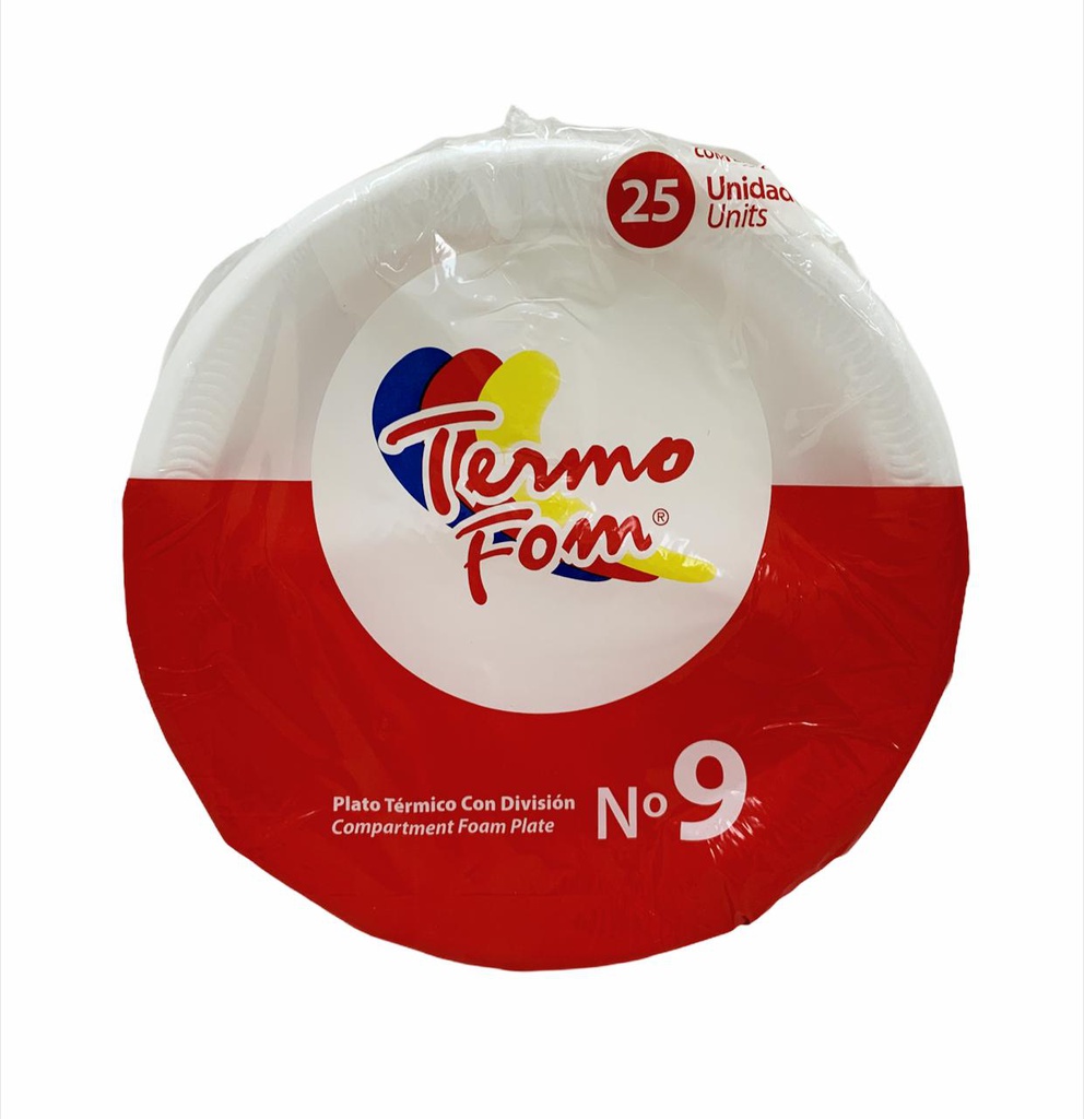 PLATO TERMO FOAM 9 CON DIVISIO