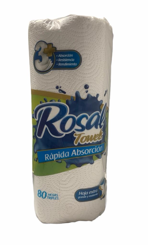 PAPEL TOALLA ROSAL  PLUS BLANC