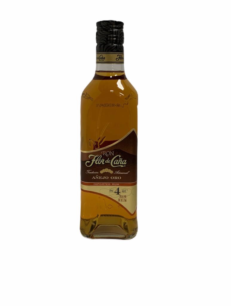 RON FLOR CAÑA AÑEJO ORO 375ML