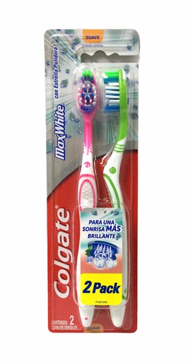 [0099176316541] CEPILLO COLGATE MAX WHITE 2PAC