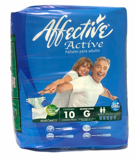 [013117016314] PAÑAL AFFECTIVE ACTIVE GR 10