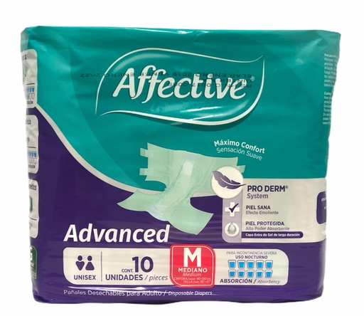 [013117016338] PAÑAL AFECTIVE ADVANCE MED 10