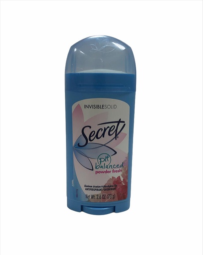 [037000123439] DESODORANTE SECRET 2 6 OZ POWD