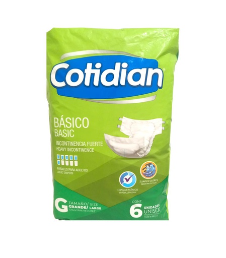 [099072100534] PAÑAL COTIDIAN BASICO TALLA G