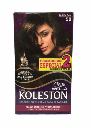 [7411002154128] TINTE KOLESTON 2 TUBOS CASTAÑO CLARO # 50