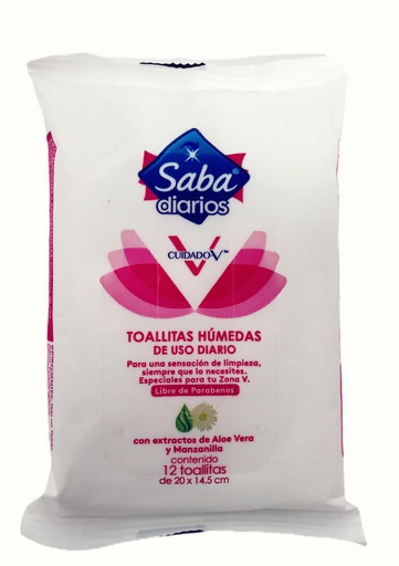 [7501019032455] TOALLAS HUMEDAS CUIDADO V SABA