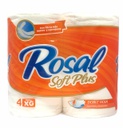 PAPEL ROSAL NARANJA 4 ROLLOS D