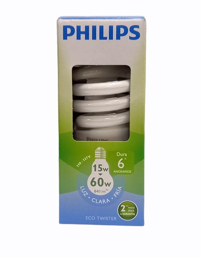 [8718696436400] BOMBILLO PHILIPS 15 W ECO TWIS