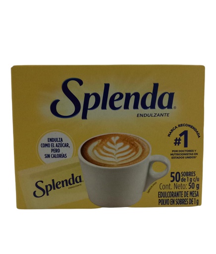 [722776020012] SPLENDA 50 SOBRES INDIVIDUALES